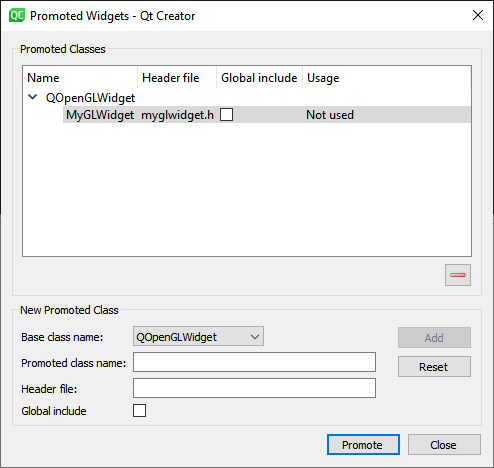 OpenGL Class Setup