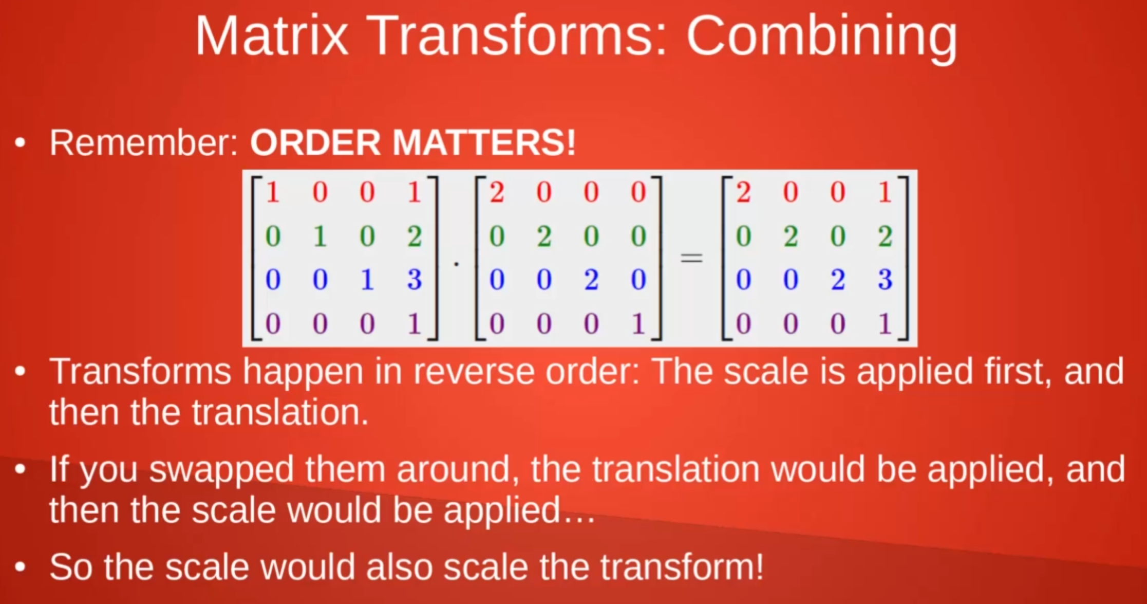 Combining Matrices