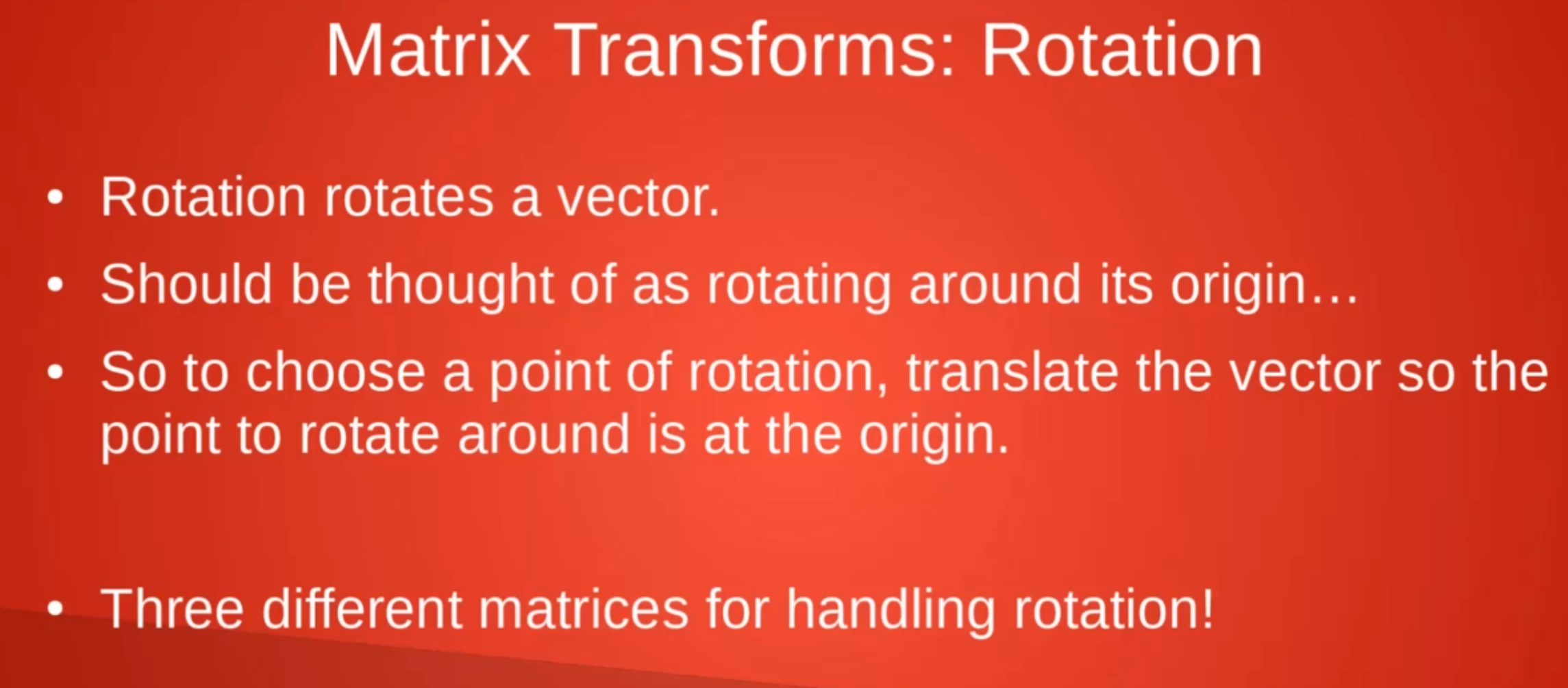 Rotation Matrices