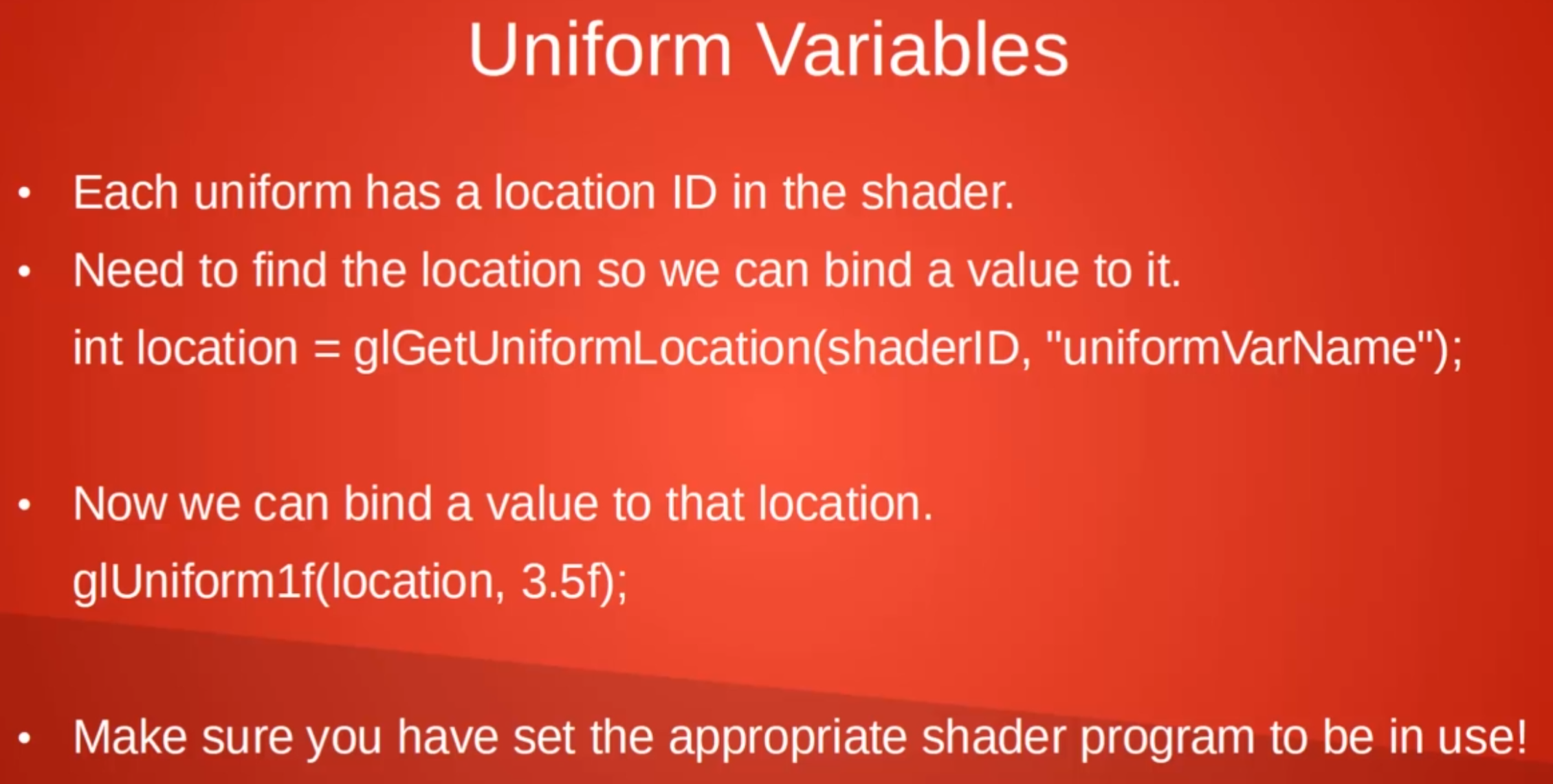 Uniform Variables