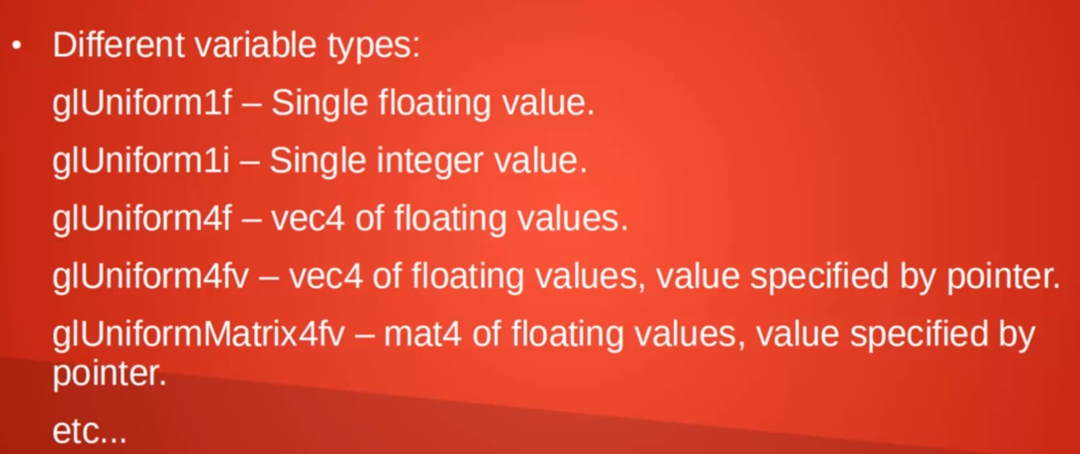 Uniform Variables