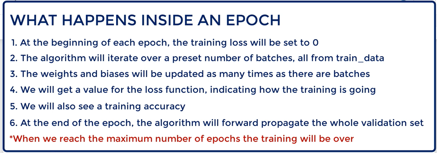 Training - Epochs