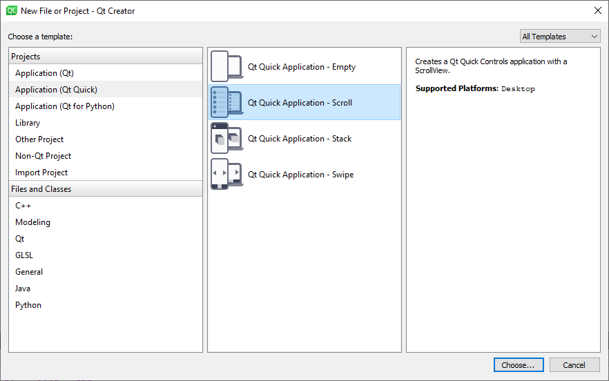 QML application