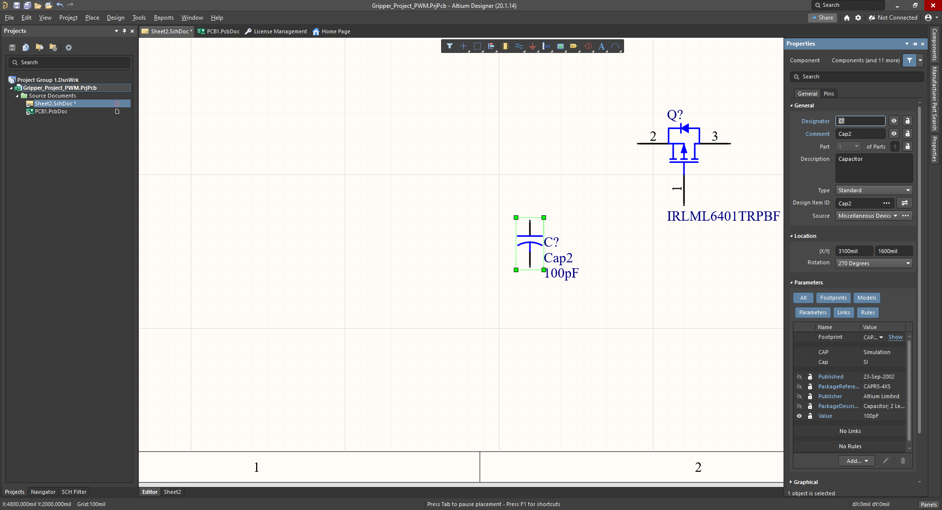 Components Properties