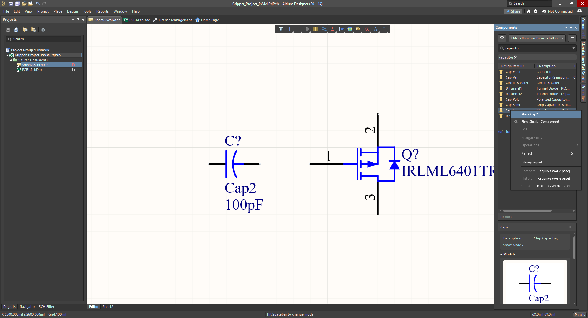 Placing Components