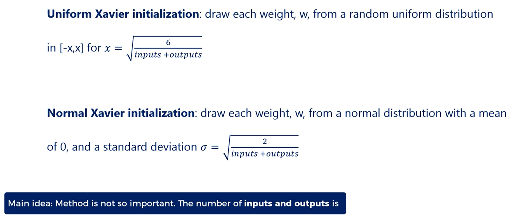 Initialization