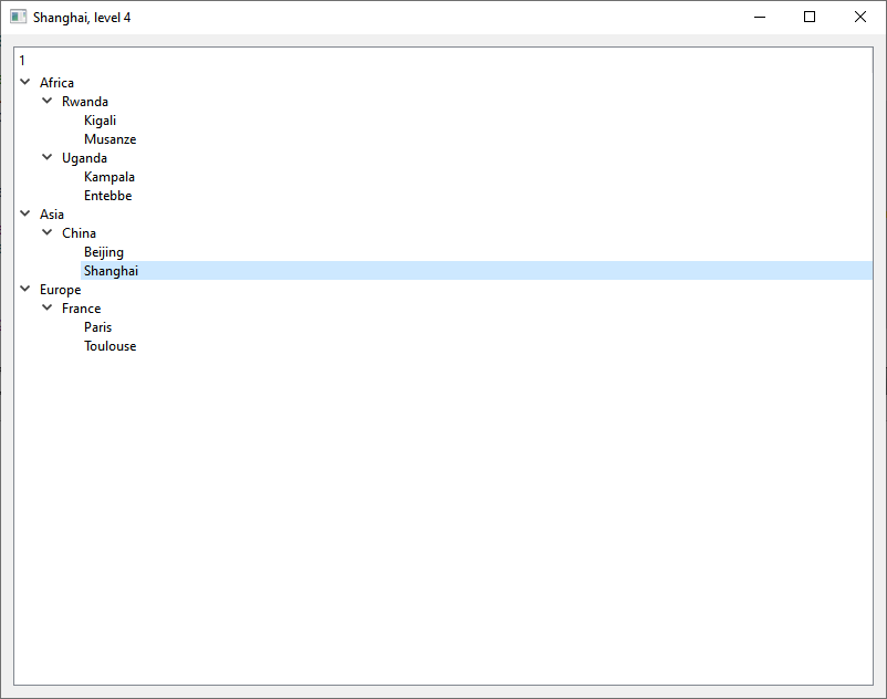 QStandardItem Api Model